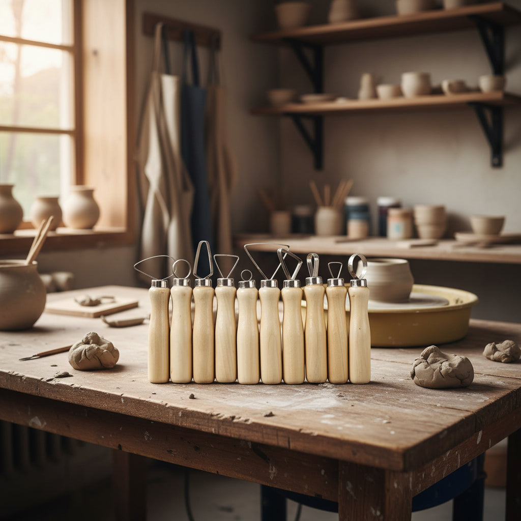 Kit complet de 10 d'outils de poterie (soit seulement ~2,20 € l'outil professionnel)